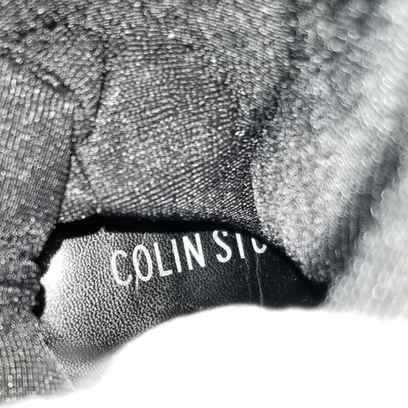 Black Suede Colin Stuart block heel tall boots size 7 - Picture 11 of 13